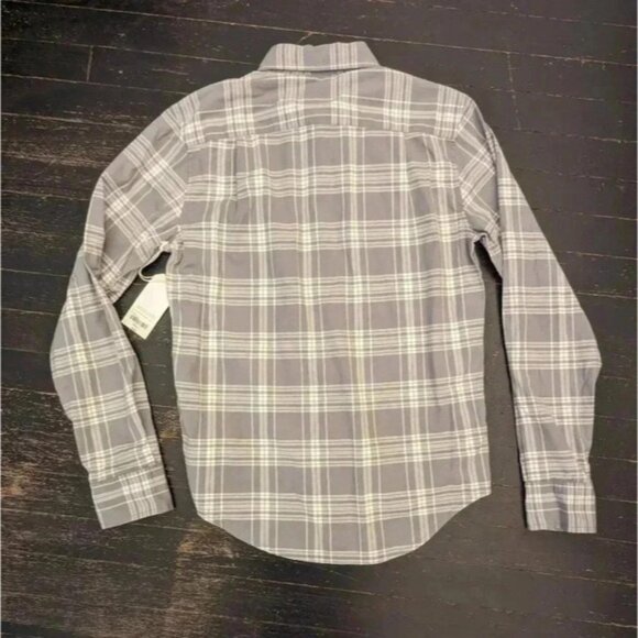 NWT Mutual Weave Grey Plaid Shirt Size Small - Picture 2 of 4